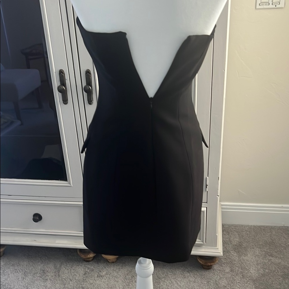 H&M Black Strapless Tuxedo Dress - XS - Picture 6 of 6